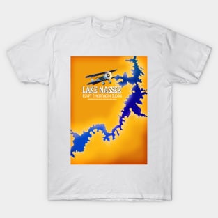 Lake Nasser Egypt map T-Shirt